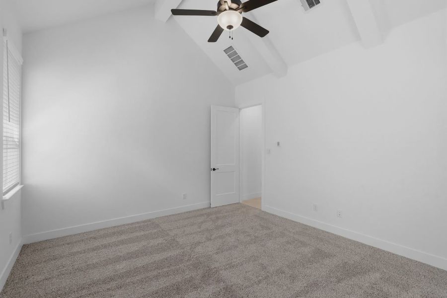 Representative unfurnished interior of a home built from the Palmer by Chesmar Homes in Riceland Alley Loads, Mont Belvieu (Image 22).