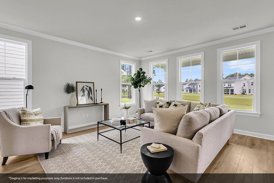 Furnished interior view inside a new home in Pineland Preserve, Summerville (Image 17).