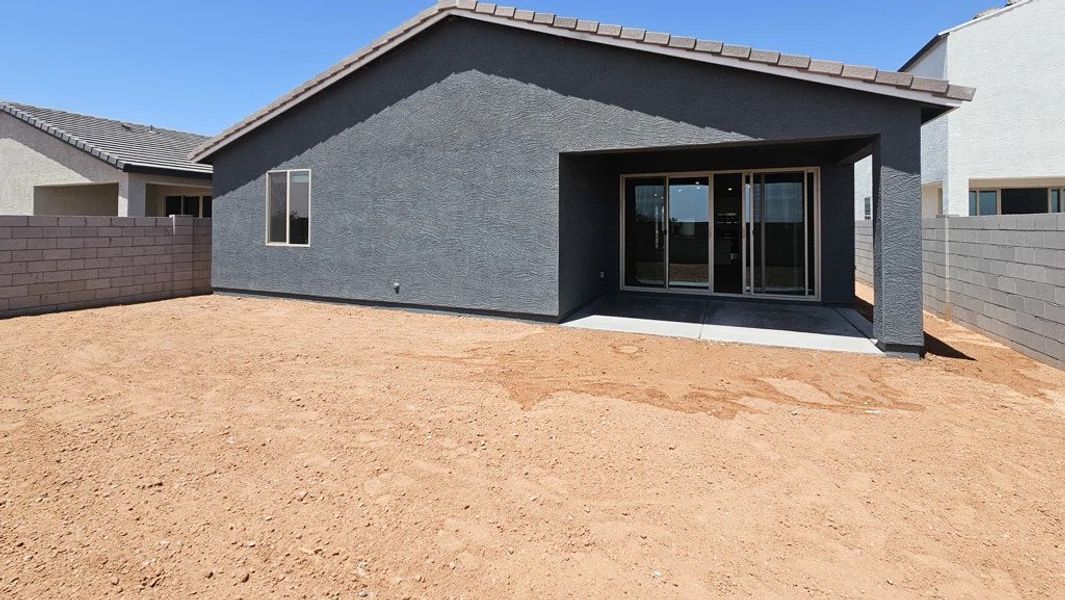 Back exterior elevation