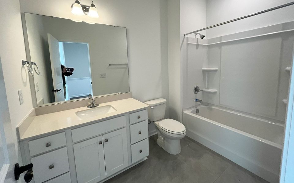 Furnished interior view inside a new home in Townhomes at Wendell Falls, Wendell (Image 10).