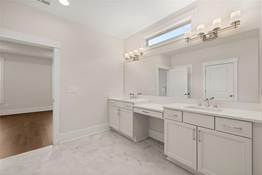 Furnished interior view inside a new home in Soleil Summit Chase, Snellville (Image 12).