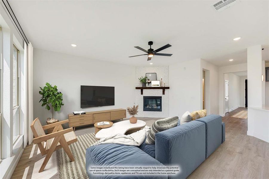 Furnished interior view inside a new home in Trees Farm, DeSoto (Image 16). Furnished interior view inside a new home in Trees Farm, DeSoto (Image 16).