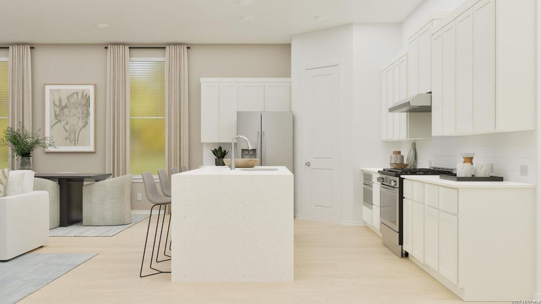 Furnished interior view inside a new home in Gatehouse, New Braunfels (Image 9).