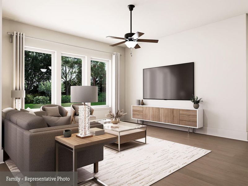 Furnished interior view inside a new home in Legacy - Retreat Collection, League City (Image 5).