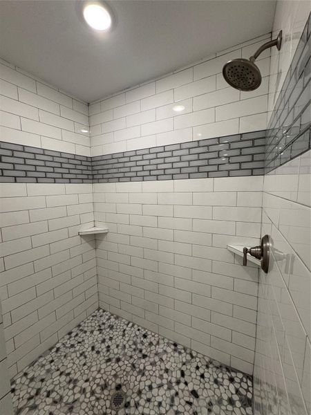 primary bath 2nd floor has a huge walk in shower