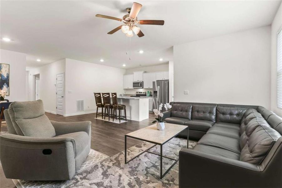 Furnished interior view inside a new home in The Villages at Oakshire, Atlanta (Image 7).