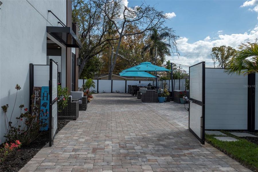 Exterior details and patio area of a home in , St. Petersburg (Image 3). Exterior details and patio area of a home in , St. Petersburg (Image 3).