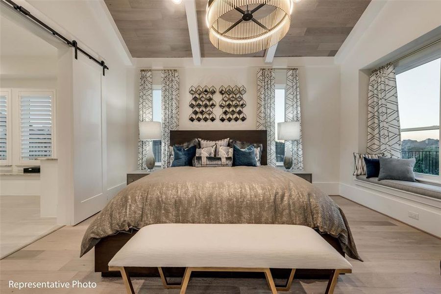 Furnished interior view inside a new home in Park Place, Prosper (Image 8).