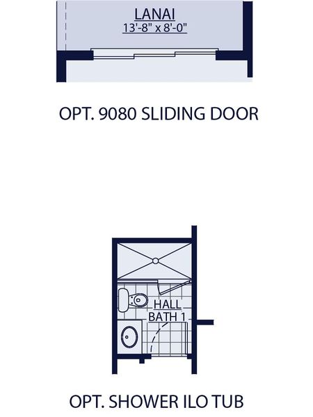 2D floor plan layout for the Cypress by William Ryan Homes in The Sanctuary – Coastal Collection, Punta Gorda, FL (Image 5).