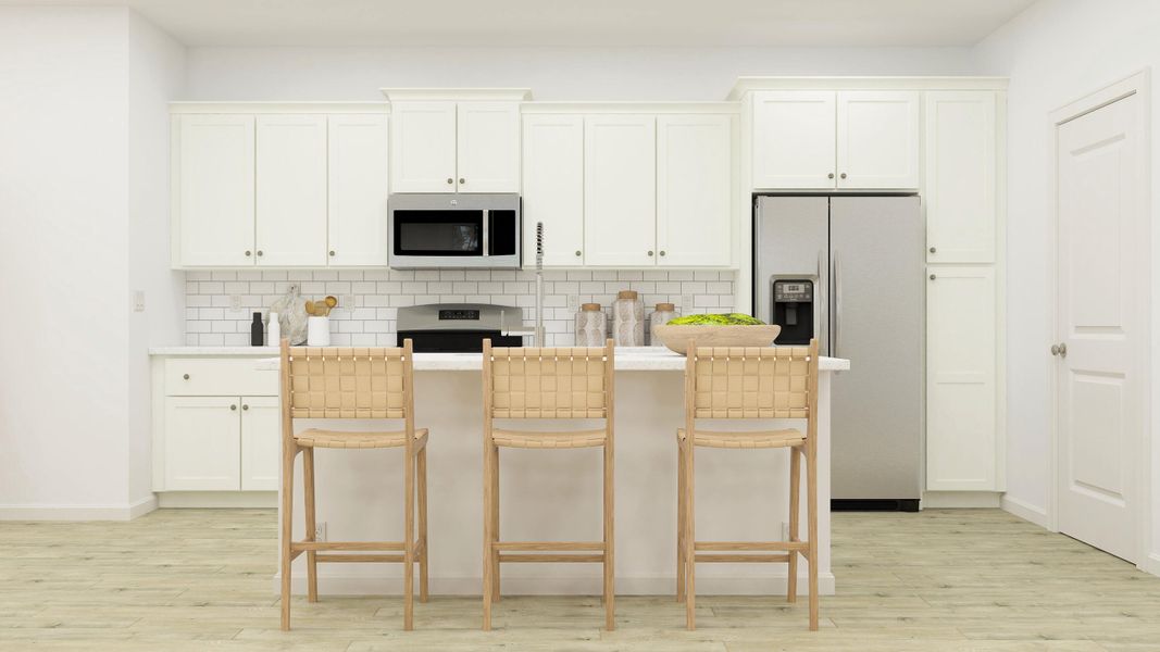 Furnished interior view inside a new home in Horizons at Carnes Crossroads | 55+: Legends Collection, Summerville (Image 9).