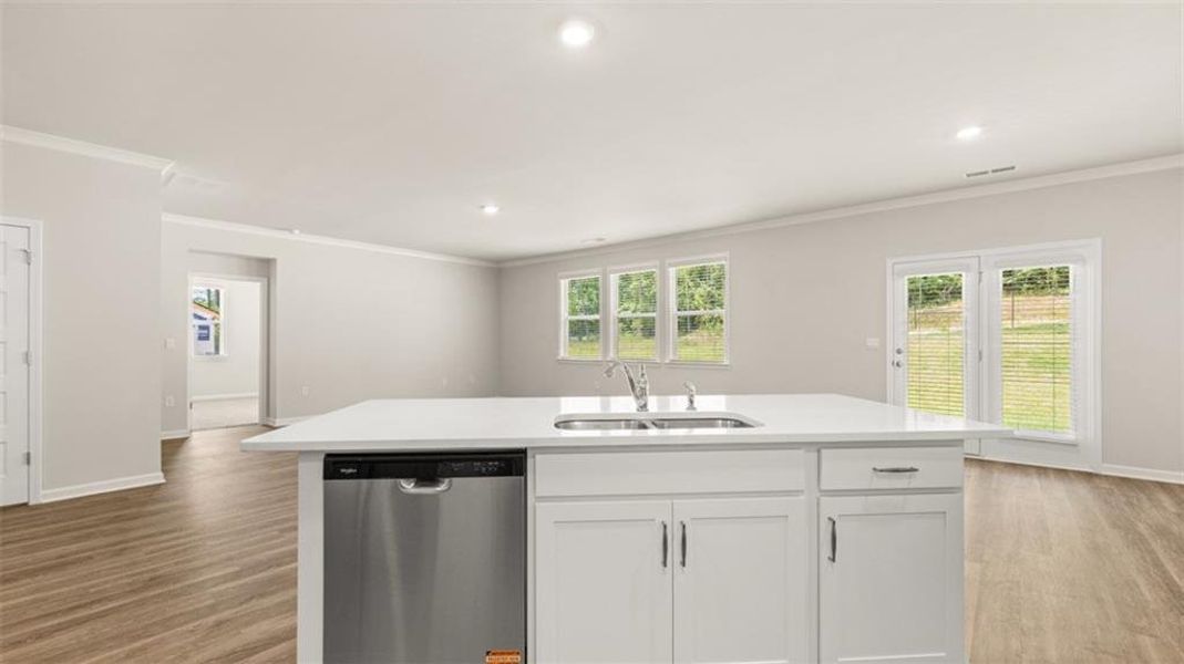 Furnished interior view inside a new home in Kingston Ranch at Lake Oconee, Buckhead (Image 6).