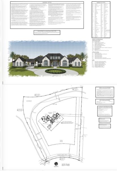 Survey with house placement