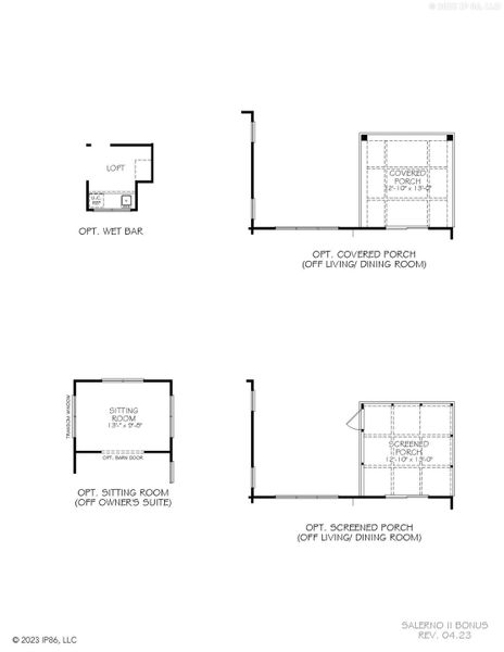 2D floor plan layout for the Salerno by Epcon Communities in The Grove at Haven Hill, Lenoir City, TN (Image 28). 2D floor plan layout for the Salerno by Epcon Communities in The Grove at Haven Hill, Lenoir City, TN (Image 28).