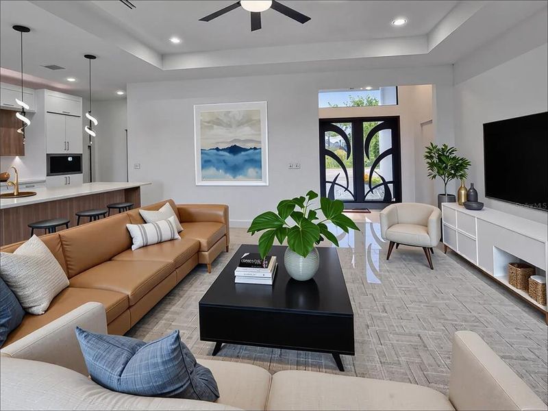Furnished interior view inside a new home in , Cape Coral (Image 5).