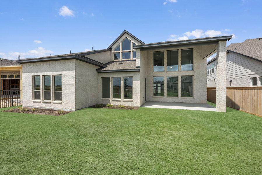 Exterior details and patio area of a home in Bridgeland, Cypress (Image 3). Exterior details and patio area of a home in Bridgeland, Cypress (Image 3).
