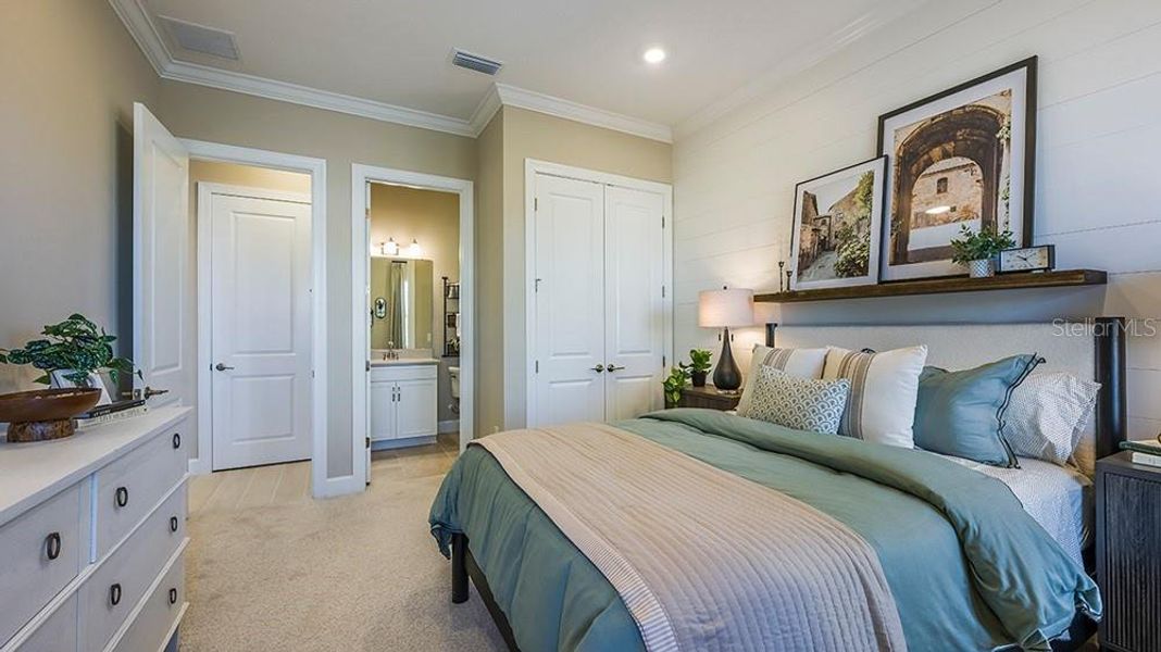 Furnished interior view inside a new home in Esplanade at McKinnon Groves, Winter Garden (Image 6).