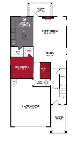 Beazer Homes Churchill Winecup Floorplan