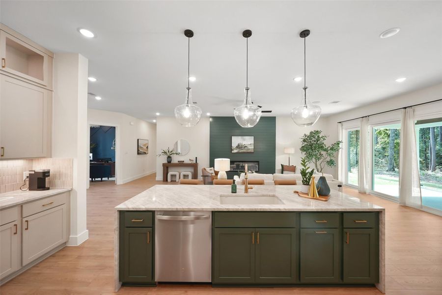 Furnished interior view inside a new home in Pine Rock South, Conroe (Image 23). Furnished interior view inside a new home in Pine Rock South, Conroe (Image 23).