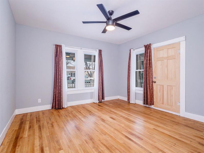 Door to the right leads outside