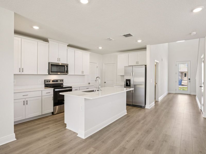 Furnished interior view inside a new home in Hamilton Bluff - Classic Series, Haines City (Image 3).