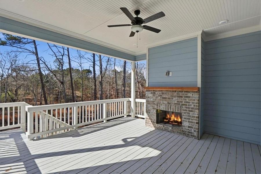 Exterior details and patio area of a home in Old Town Estates, Dacula (Image 35).