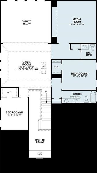 2D floor plan layout of this home in Lilyana, Celina, TX (Image 3). 2D floor plan layout of this home in Lilyana, Celina, TX (Image 3).