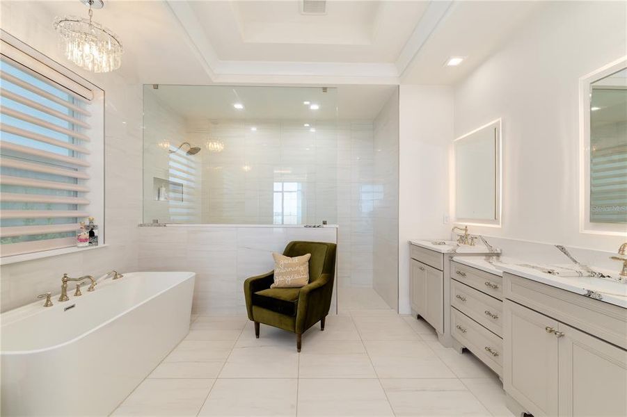 Furnished interior view inside a new home in , Palmetto (Image 39).
