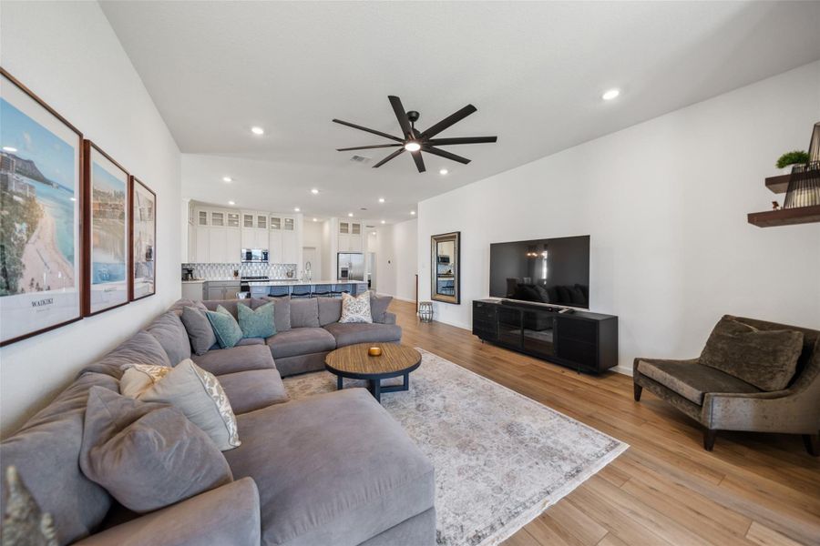 Furnished interior view inside a new home in Pomona, Manvel (Image 8).