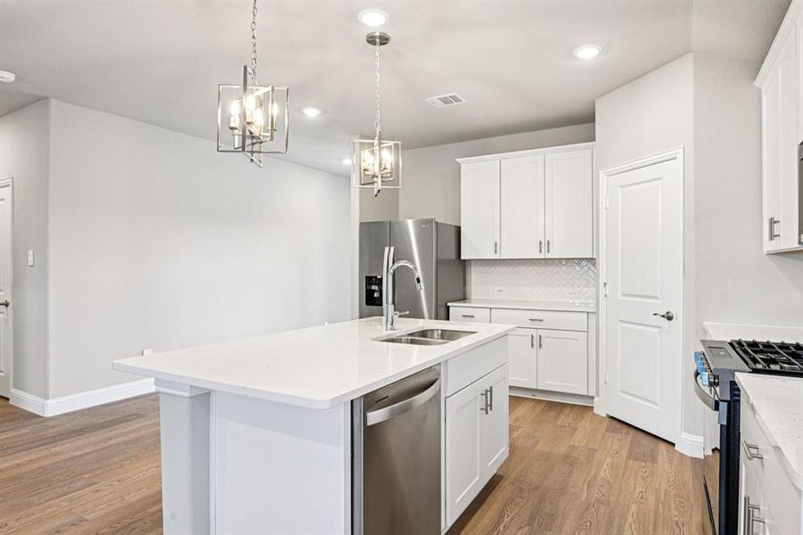 Furnished interior view inside a new home in Lakehaven - Signature Series, Farmersville (Image 9). Furnished interior view inside a new home in Lakehaven - Signature Series, Farmersville (Image 9).