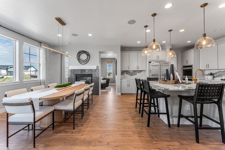 Furnished interior view inside a new home in Macanta, Castle Rock (Image 13).