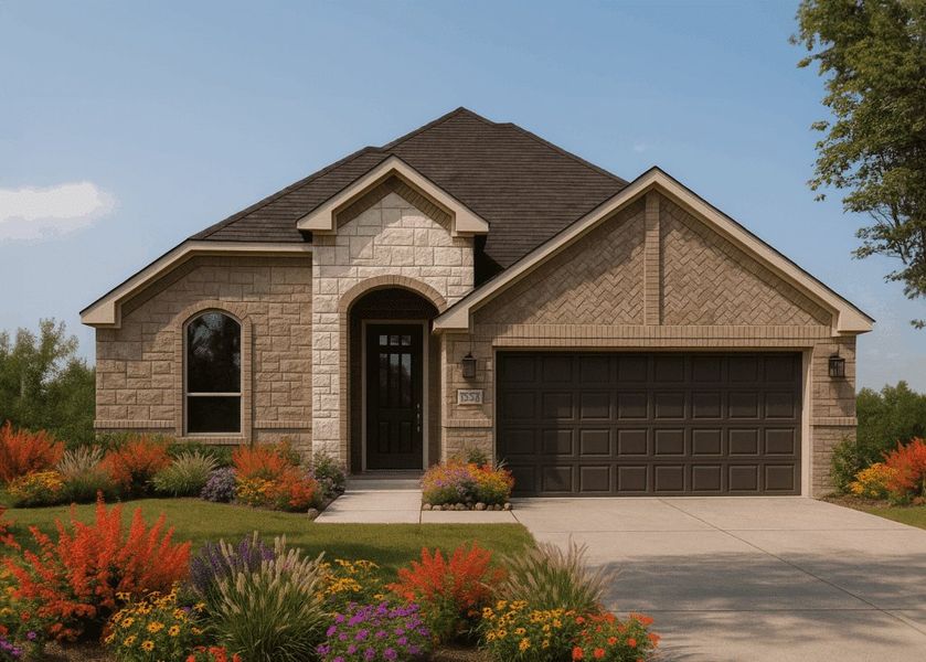 Front exterior of a home in the Freeman Farms community, located in Kaufman, TX (Image 6).
