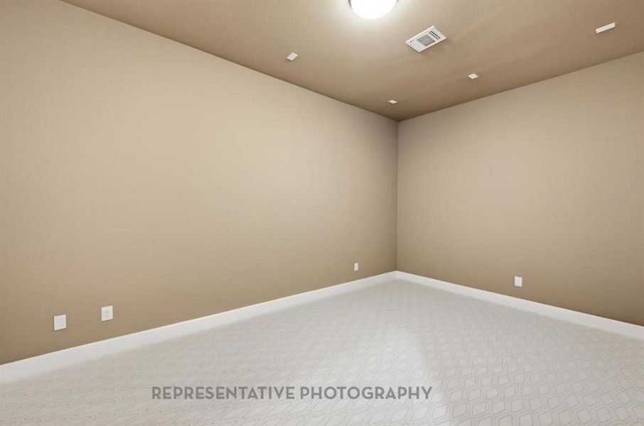 Spacious, unfurnished interior of a new home in Star Trail: 65ft. lots, Prosper (Image 26). Spacious, unfurnished interior of a new home in Star Trail: 65ft. lots, Prosper (Image 26).