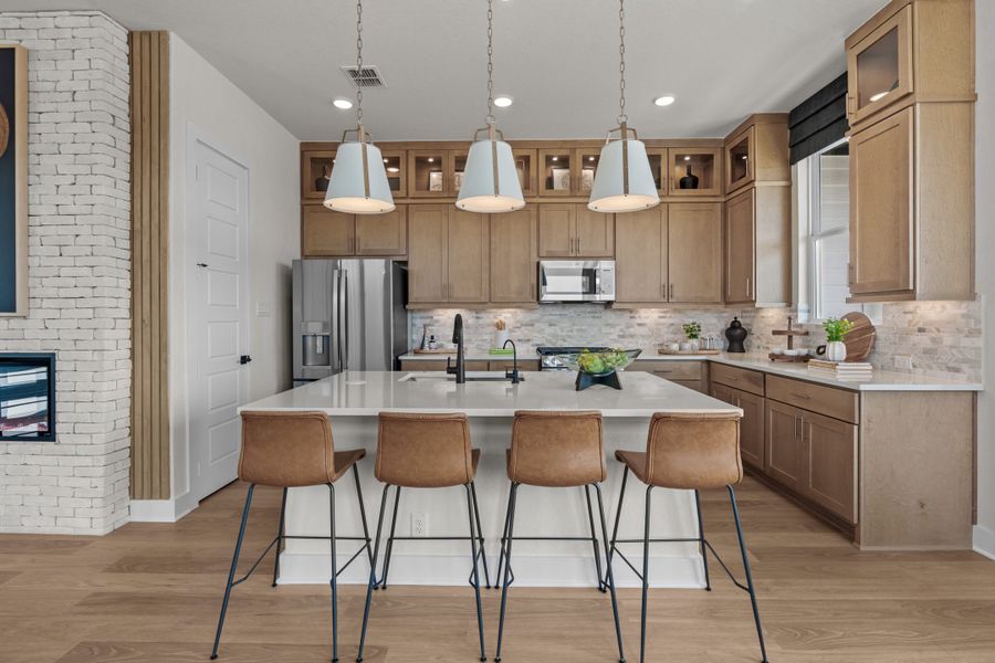 Furnished interior view inside a new home in Prominence, San Antonio (Image 13).