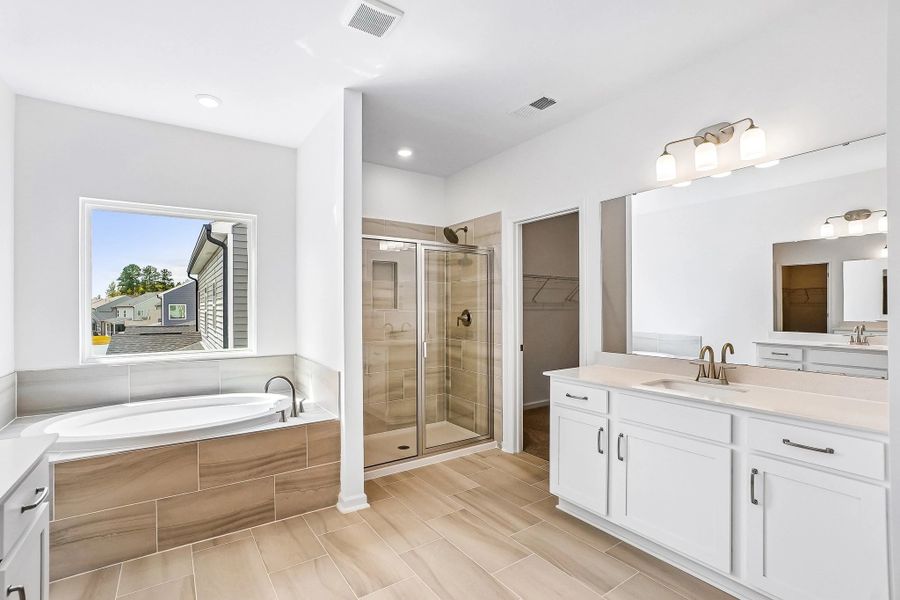 Primary Bath featuring the AW Collection® Timeless - Clean lines and graceful, polished details.