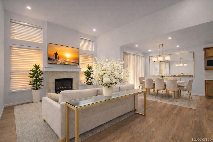 Furnished interior view inside a new home in , Littleton (Image 12).