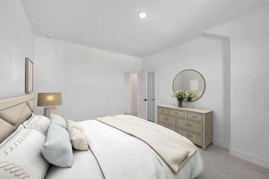 Furnished interior view inside a new home in Kreymer at the Park, Wylie (Image 20).