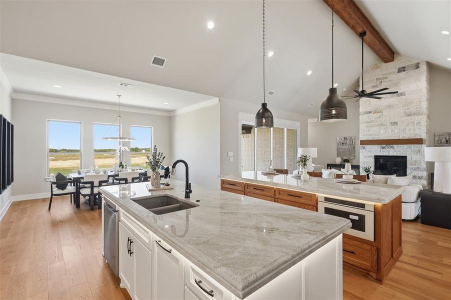 Furnished interior view inside a new home in , Granbury (Image 5).