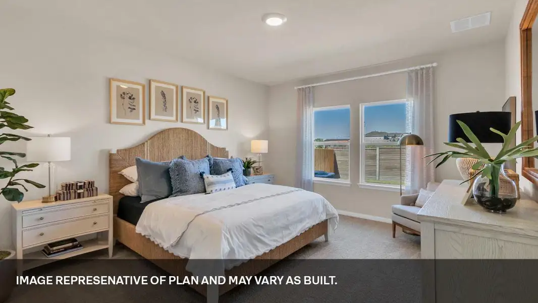 Furnished interior view inside a new home in Southgrove, Kyle (Image 3).