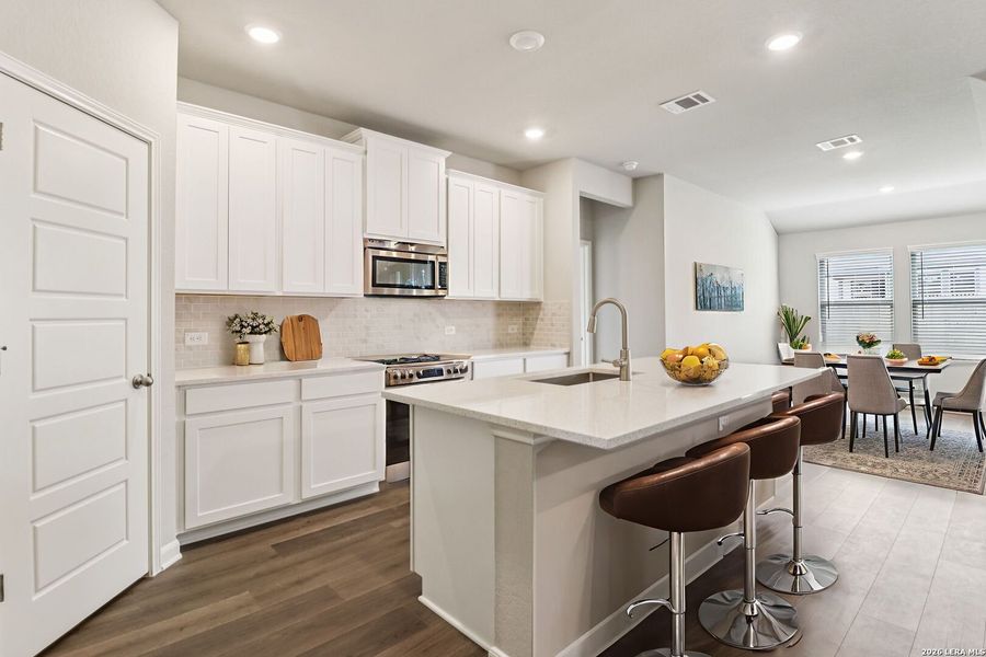 Furnished interior view inside a new home in Kallison Ranch, San Antonio (Image 6).
