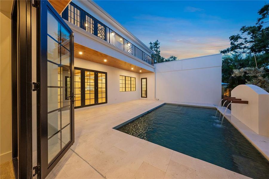 Exterior details and patio area of a home in , Sarasota (Image 19).