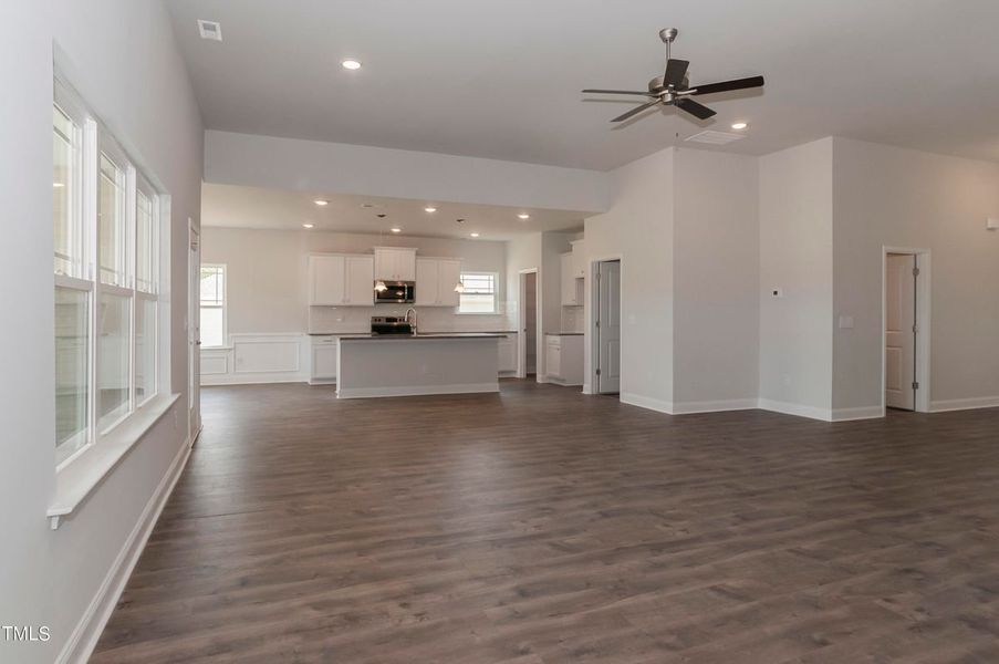 Representative unfurnished interior of a home built from the 2505 by Adams Homes in Williams Ridge, Bailey (Image 12). Representative unfurnished interior of a home built from the 2505 by Adams Homes in Williams Ridge, Bailey (Image 12).