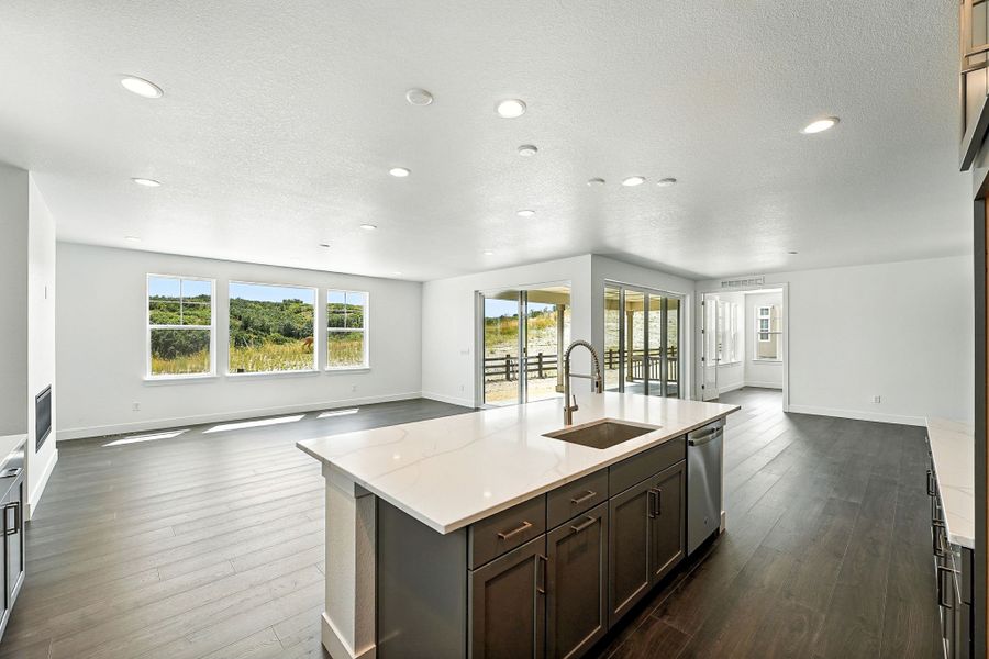 Furnished interior view inside a new home in Macanta, Castle Rock (Image 4).