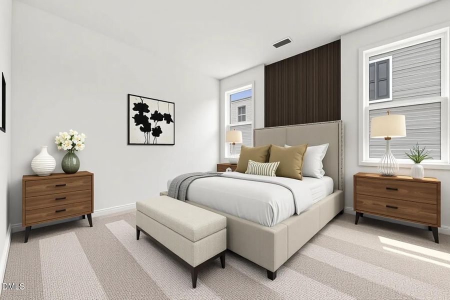 Furnished interior view inside a new home in The Cottages at 78 North, Sanford (Image 19).