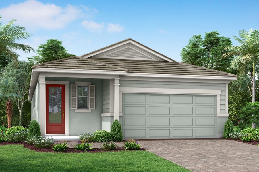 Representative exterior photo of a completed home built from the Passage by Mattamy Homes in Wellen Park, Venice, FL (Image 1). Representative exterior photo of a completed home built from the Passage by Mattamy Homes in Wellen Park, Venice, FL (Image 1).