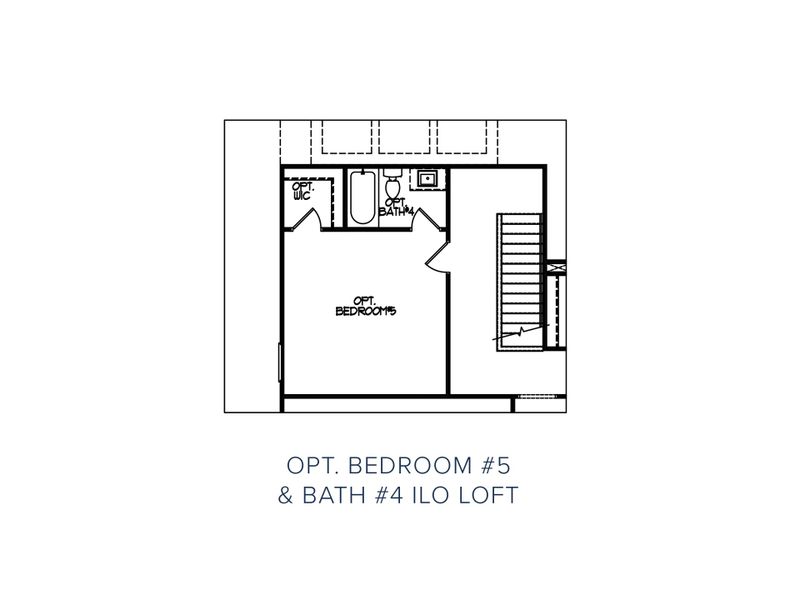 2D floor plan layout for the The Everglade by My Home Communities in Sutton’s Landing, Statham, GA (Image 11).