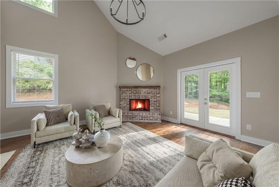 Furnished interior view inside a new home in , Woodstock (Image 10).