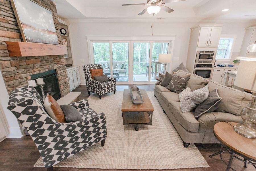Representative furnished interior of a home built from the McKinley by Bill Clark Homes in The Sanctuary at Sunset Beach, Sunset Beach (Image 63). Representative furnished interior of a home built from the McKinley by Bill Clark Homes in The Sanctuary at Sunset Beach, Sunset Beach (Image 63).