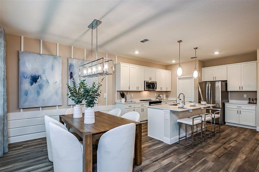 Furnished interior view inside a new home in Pasadena Woods, Dade City (Image 11).