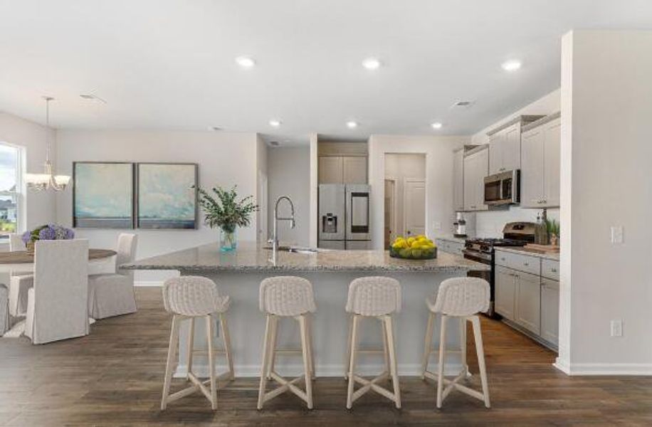 Furnished interior view inside a new home in Limehouse Farms, Summerville (Image 6).