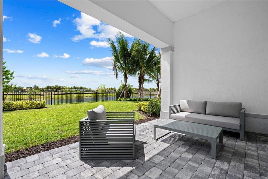 Furnished interior view inside a new home in Avondale at Avenir, Palm Beach Gardens (Image 10).